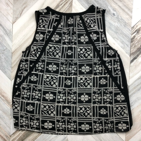 Anthropologie HD in Paris Cross-Stitch Blouse Tank - Picture 6 of 7